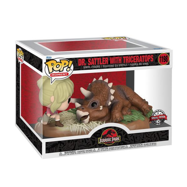 FUNKO POP! DR. SATTLER CON TRICERATOPS #1198 - Imagen 2
